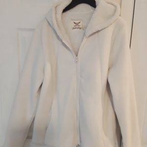 Ladies  white fleece jacket